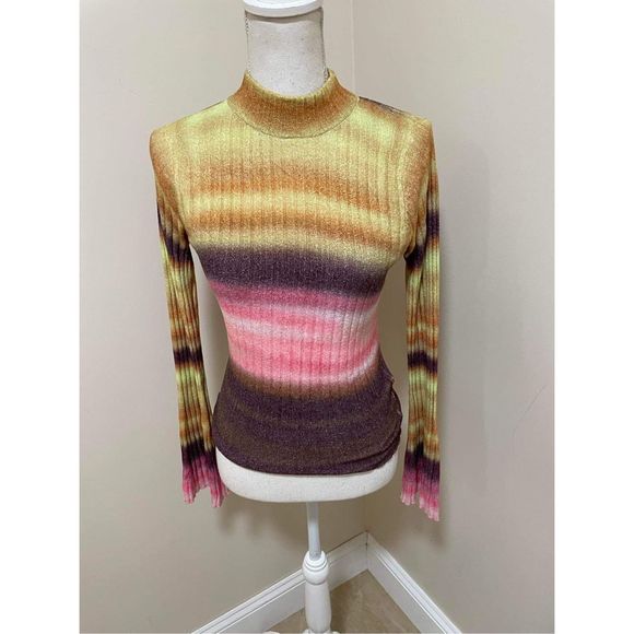 Anthropologie x Pilcro Velvet Turtleneck Sweater Size XS - Picture 3 of 8